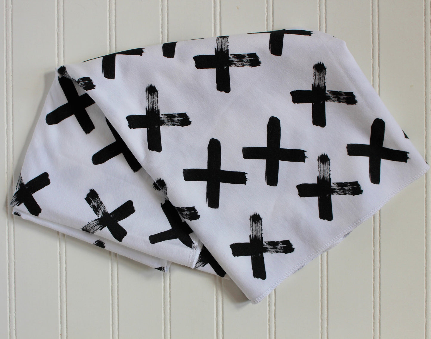 Black and White Baby Blanket/Swaddle Blanket/Swaddle Set/Monochromatic/Stretch Blanket/cross blanket/ Knit/Gift for Baby/Bab