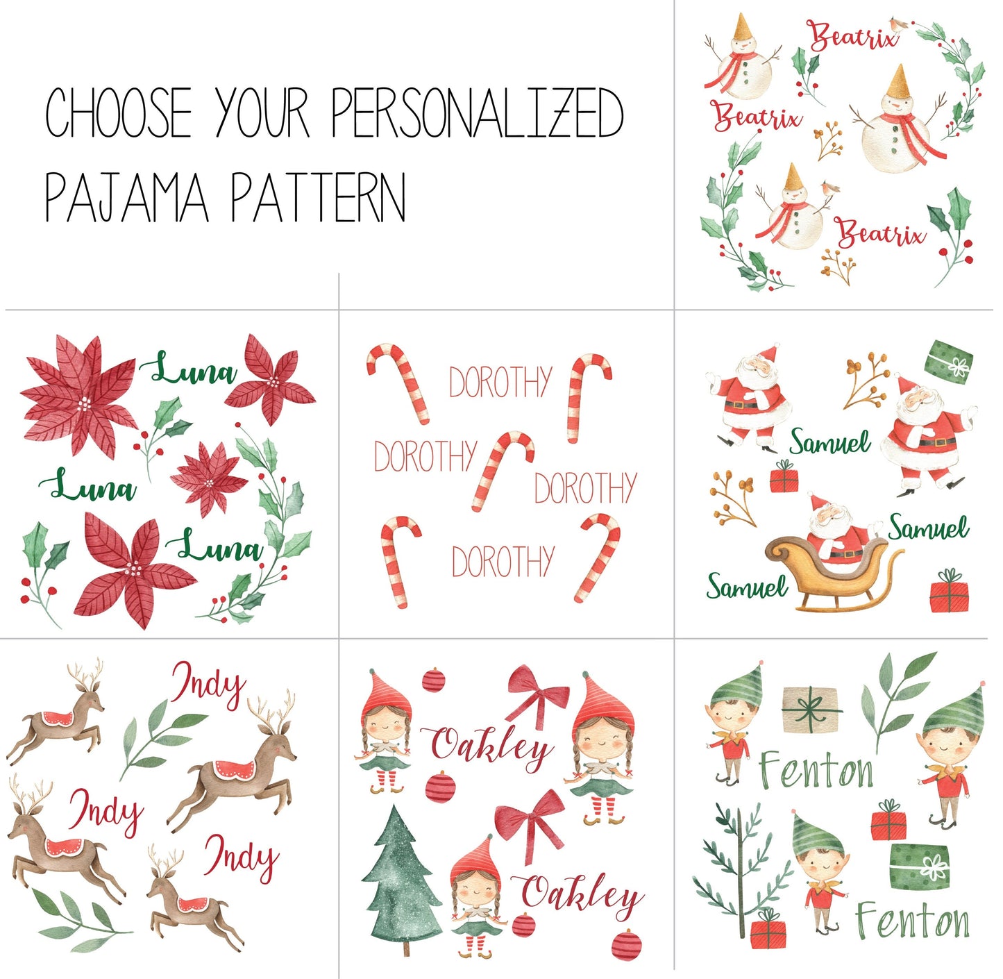Personalized Christmas Blanket and Swaddle Set for Infants, Toddlers, and Children