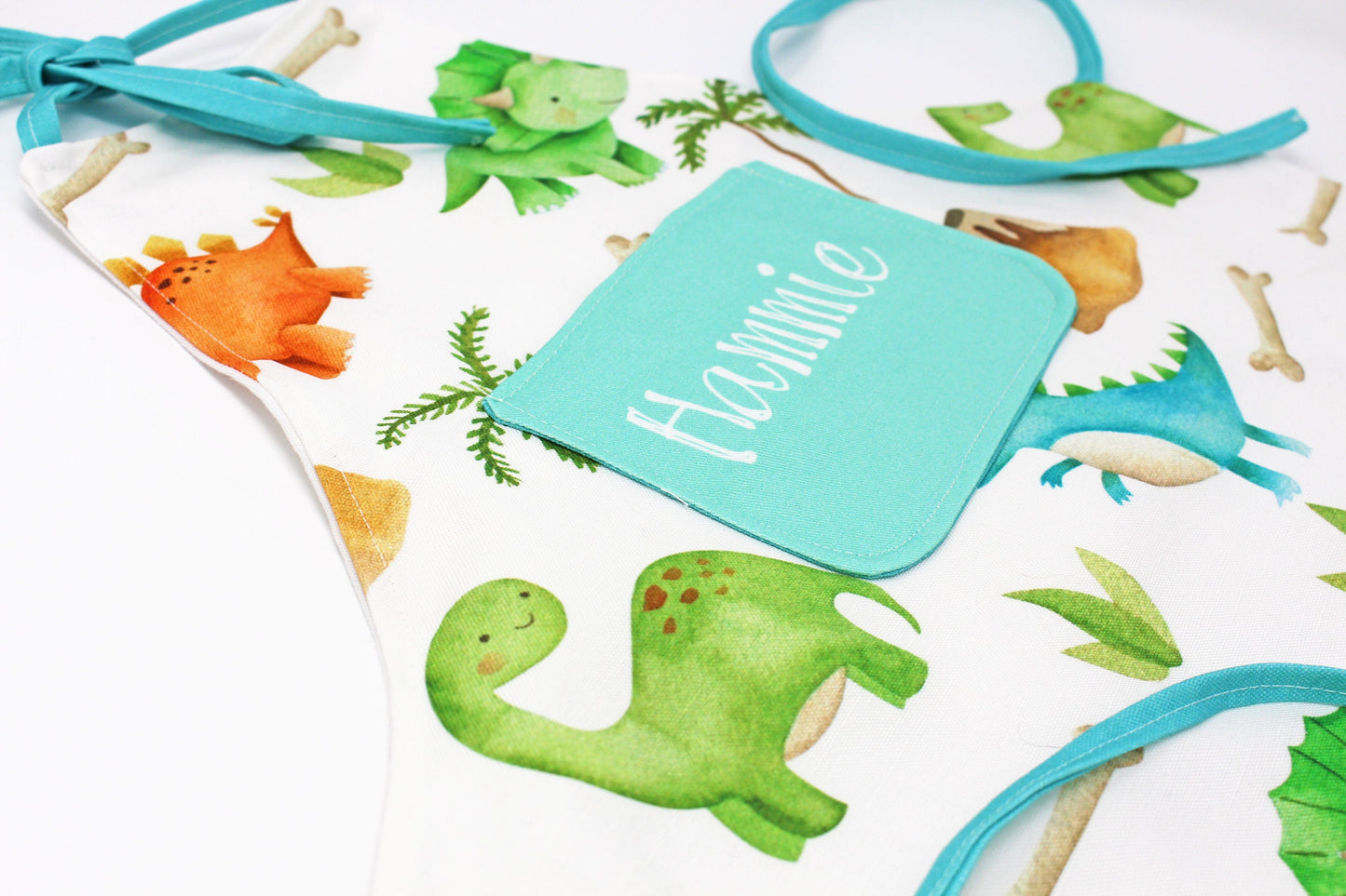 Dinosaur Personalized Child's apron | Kids Apron | Custom Apron | Boys Apron