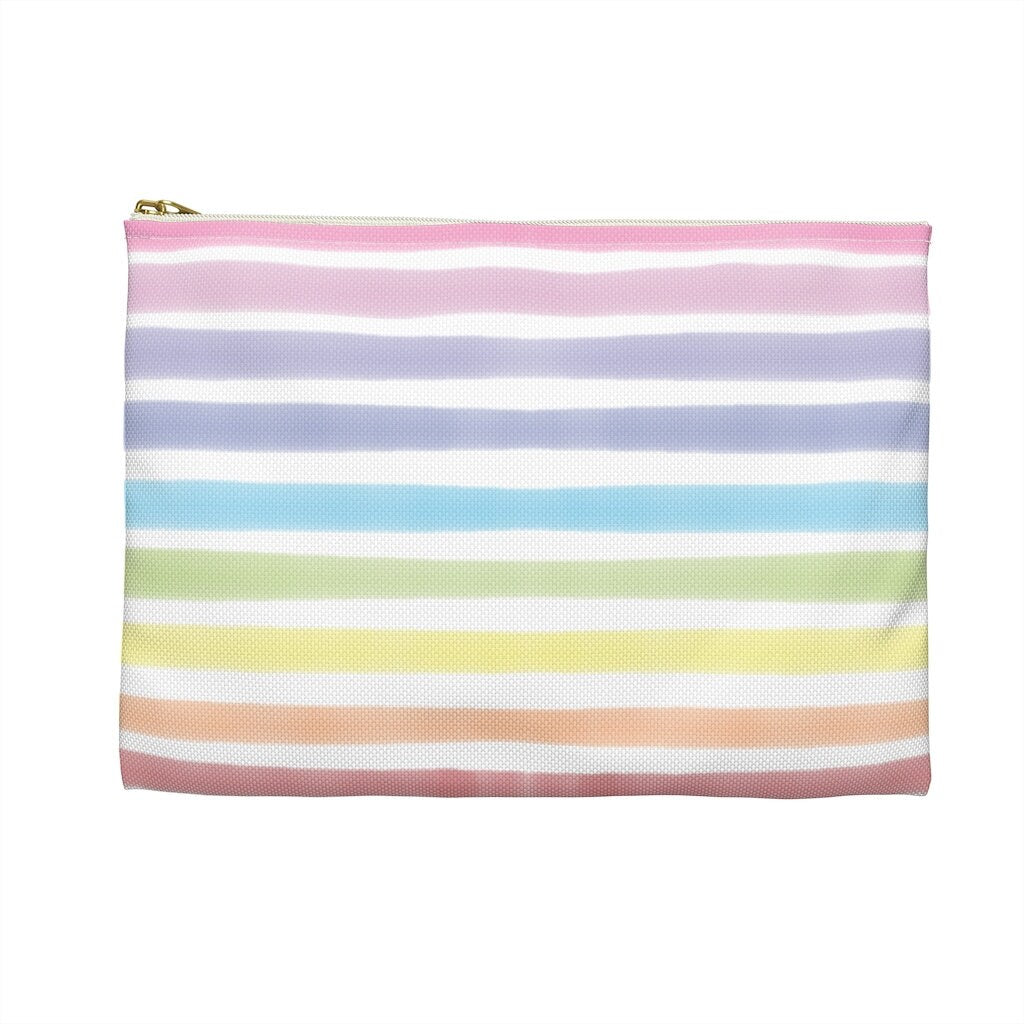 Watercolor Rainbow Accessory Pouch